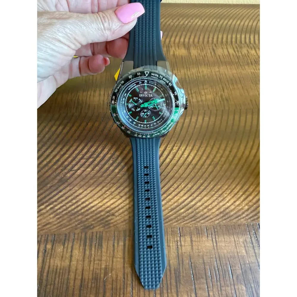 Invicta Aviator Model 39297 men's watch tactical aviation green black NEW in Box